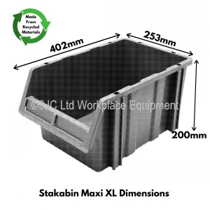 Stakabin Freestanding Parts Bins Size 4 Maxi XL